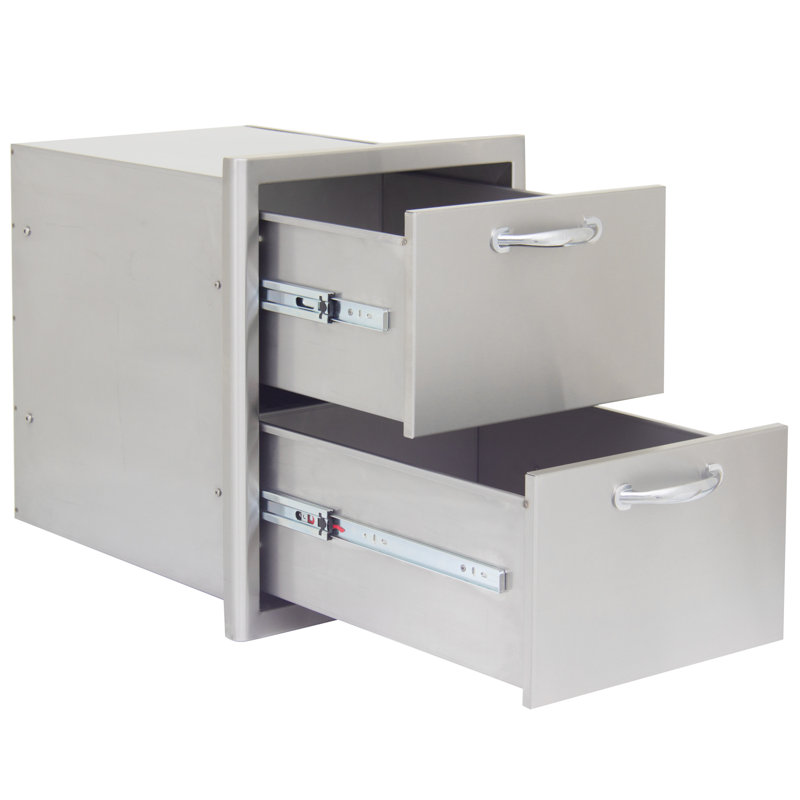 Blaze Grills 16'' W x 21.5'' D Metal Side Drawer
