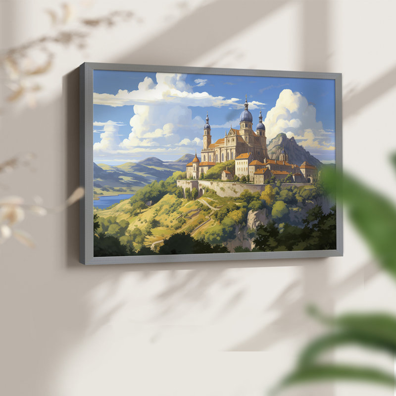 Landscape Series-C -Framed Print - Restickable, 16" H x 20" W, Gray