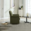 Fauteuil d'appoint pivotant avec base en bois