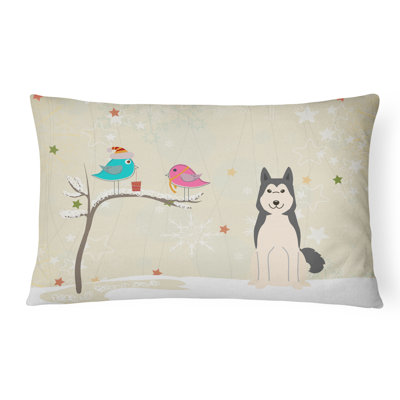 Coussin lombaire ivoire intérieur/extérieur neutre de noël