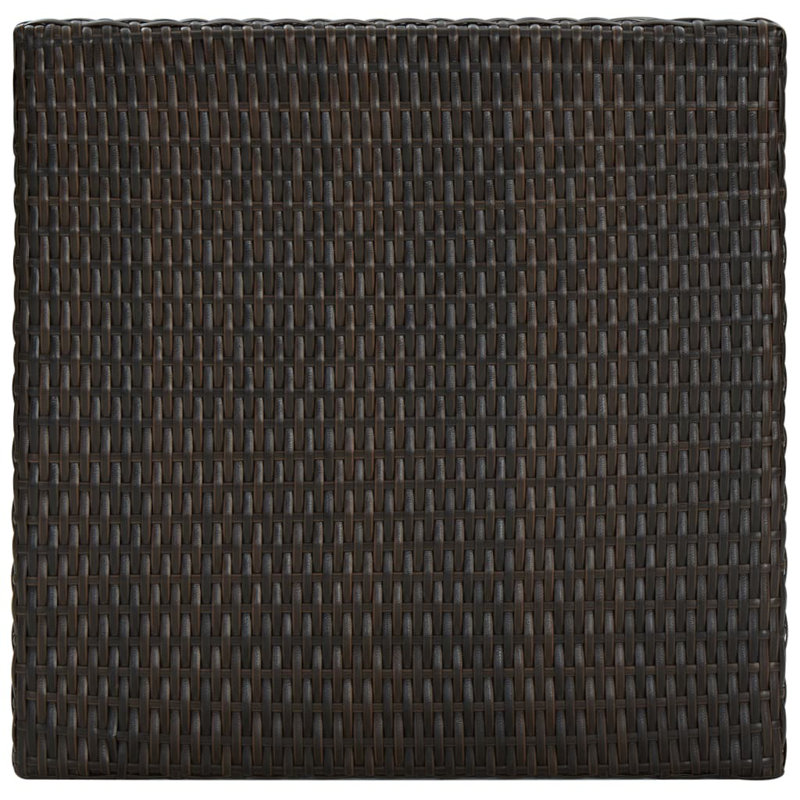 Adhern Rattan Bar Table, Dark Brown