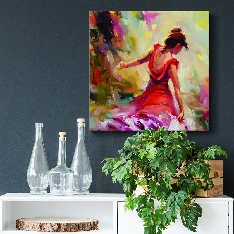 Danseur - reproduction d'art sur toile tendue, H 10 po x l 10 po x P 1,5 po