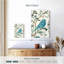 Silhouette d'oiseau bleu sarcelle Brampt III-108250098