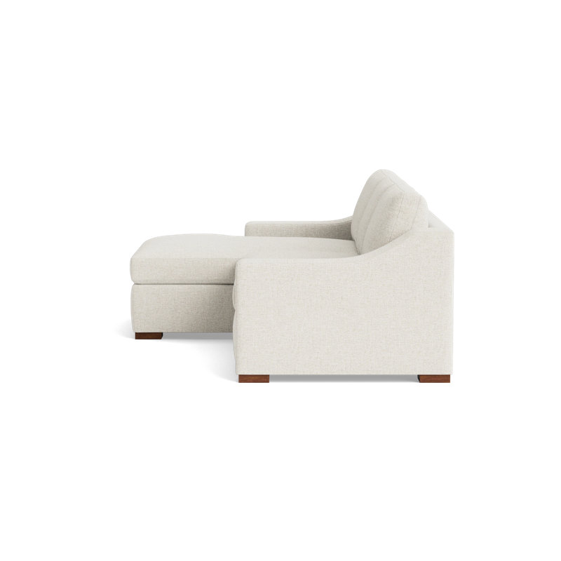Lucca Sectional, Left Hand Facing, Velvet - Beige