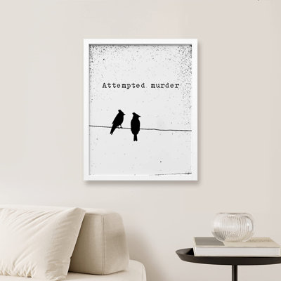 «Attempted Murder Minimalisme Classics Book Covers Literature Animal» sur papier