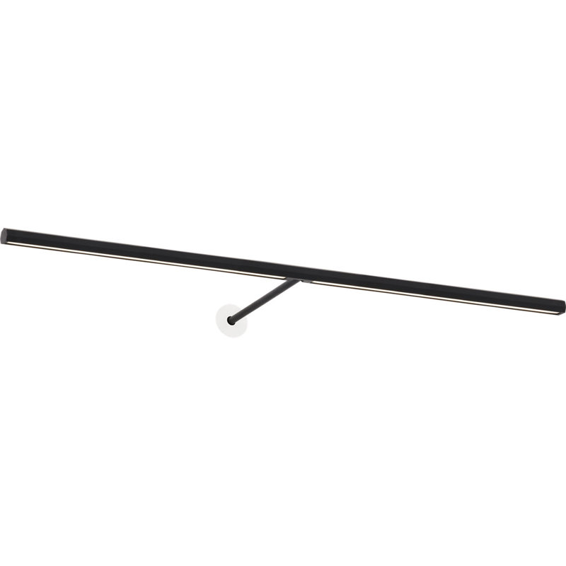 Plural Faceted Picture Light, Nightshade Black, 0.7" H x 30" W x 8.9" D, 20.8