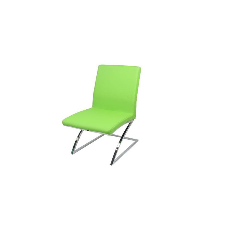 Chaise parsons rembourrée Hussain, Vert