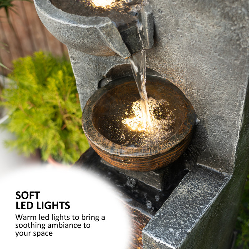 Jenilee Weather Resistant Fountain with Light