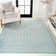 Kelliann Moroccan Geometric Turquoise/Cream Rug