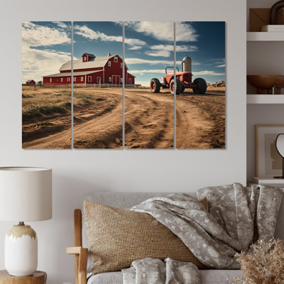 Farm Farmstead Delight Muted III Landscape & Nature Wall Decor on Metal