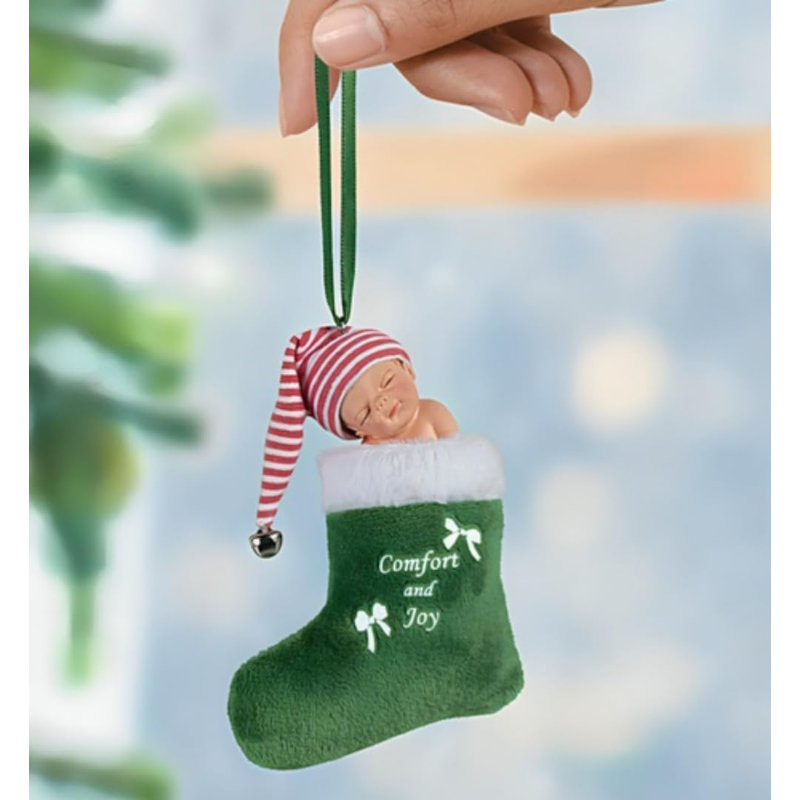 Ornement Jingle Bell rouge et vert