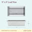 Pro-Bake Bakeware Aluminized Steel Loaf / Meatloaf / Bread Pan, 9.5 Inch x 5.5 Inch, Silver