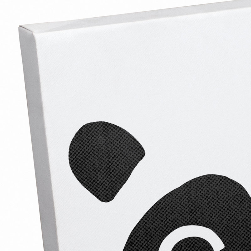 Art sur toile jolie panda Euben, H 16 po x l 12 po x P 1,25 po