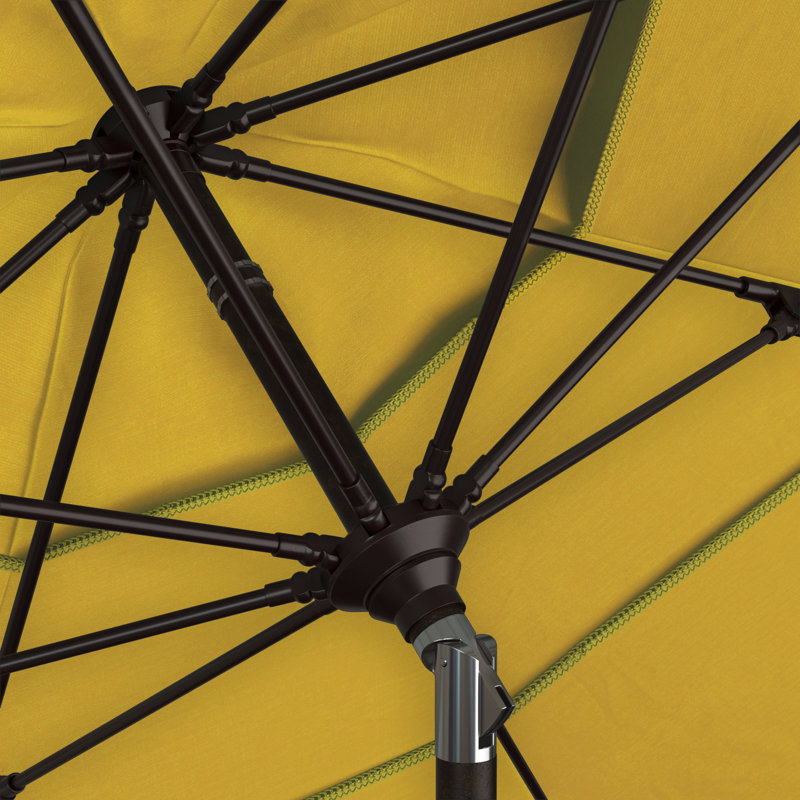 Parasol de marché de 132 po Vartavar, Jaune tournesol