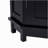 Black Bathroom Cabinet Triangle Corner Storage Cabinet with Adjustable Shelf Modern Style MDF Board-6063952