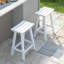 Tabouret de bar extérieur 24 po, chaises de bar en PEHD avec repose-pieds-361119981-361119983