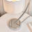 Polson 45cm Silver Arched Table Lamp