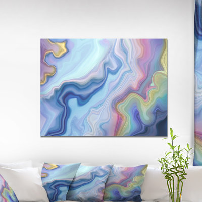 « abstract marbleed », impression