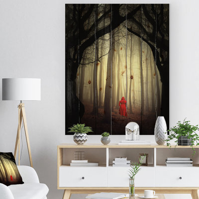 «Woman in the Enchanted Forest - Forest People», reproduction de photo