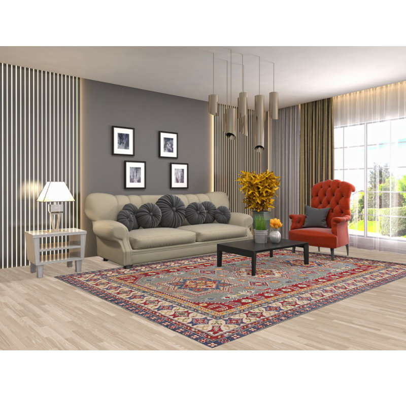 Tapis oriental géométrique Kazak