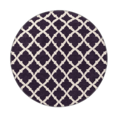 Tapis mauve intérieur et extérieur Trellis