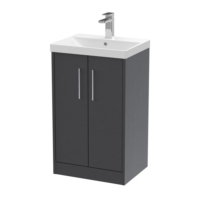 Juno 500 mm Freestanding Single Vanity, Graphite Grey