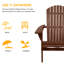 Chaise Adirondack pliante en bois massif Noyes-1123599950
