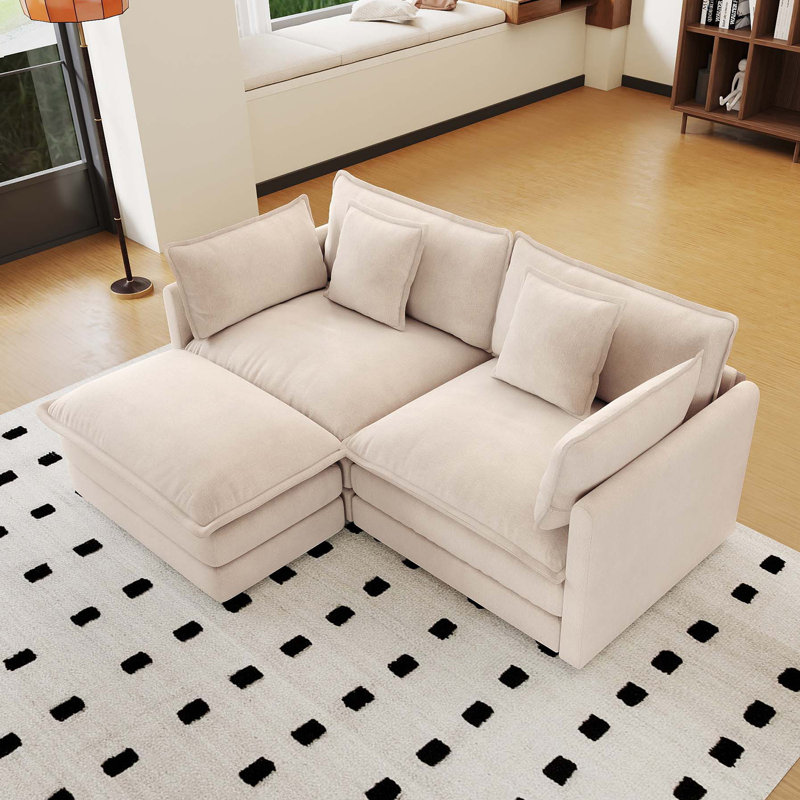 Sofa, Light Coffee Chenille