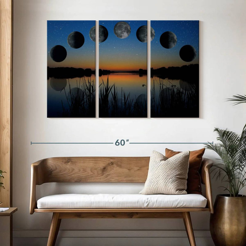 Oberle Lunar Phase Sequence, 32" H x 50" W