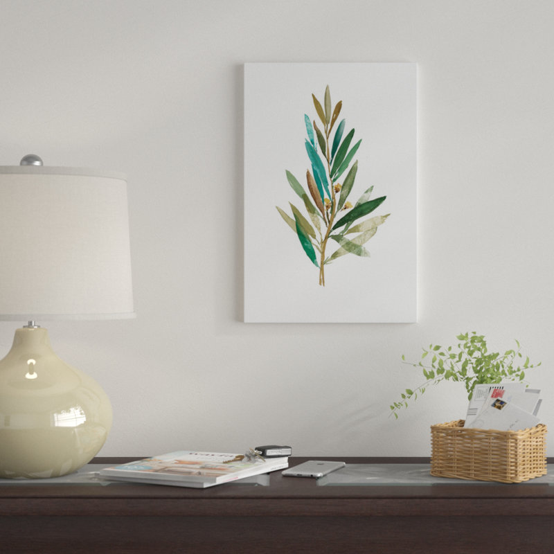 Olive III par Asia Jensen - reproduction d'art sur toile tendue, H 12 po x l 8 po x P 0,75 po, Toile tendue, Pas de tapis