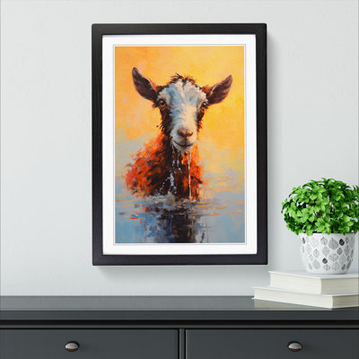 Goat Impressionism - Framed Print