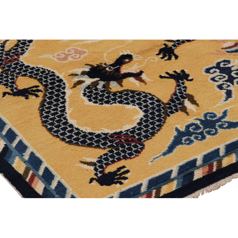 One-of-a-Kind 4’10”x6’9” Hand Knotted Area Rug