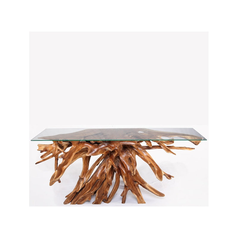 84'' W Glass Console Table