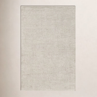Hand-Tufted Striped Wool Rug