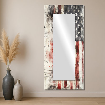 Drapeau des États-Unis, «Emancipation Proclamation II», art mural décoratif en miroir, imprimé sur métal