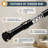 This small black shower rod spans 16-28 inch and uses a heavy-duty adjustable spring-tension structure; its anti-slip design provides secure installation for bathrooms and windows.