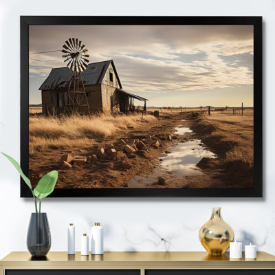 " Wind Turbines Windswept Skies "
