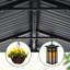 11 pi. L 13 pi. D Pavillon de jardin en aluminium avec toit à pignon