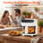 4.5-Quart White Touch Control 1 -Baskets Air Fryer-129303371