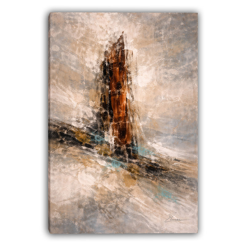 «Rust Rust», art mural sur toile tendue, L 24 po x H 36 po x P 1,5 po