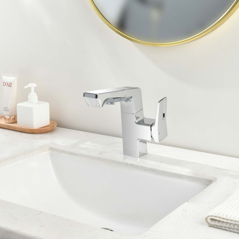 Robinet de salle de bain intelligent à DEL - affichage numérique de la température, pulvérisateur rétractable pour évier de véhicule récréatif et maison