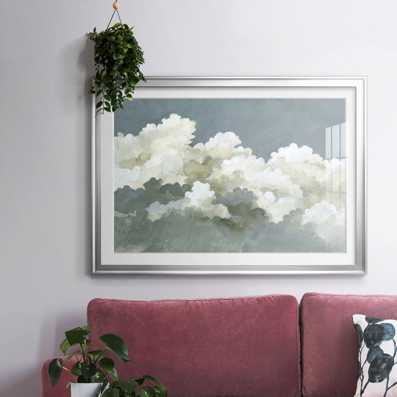 Grands nuages III, Argent, H 15 po x l 21 po x P 1,5 po