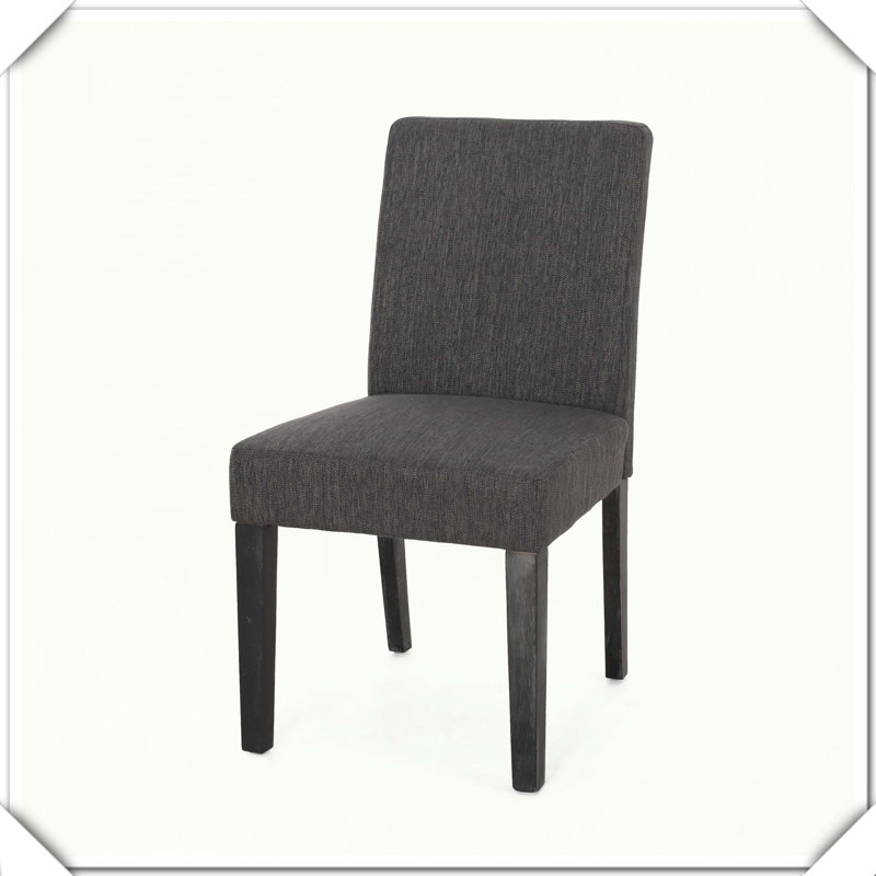 Chaise rembourrée ergonomique, confortable, stable, élégante et pratique, Gris anthracite
