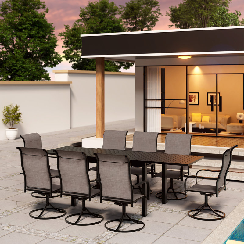 Falbo Rectangular 8 - Person Outdoor Dining Set