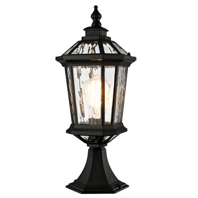 Outdoor Post Lamp Black Finish