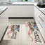 Chat de Pâques avec oreilles de lapin, ensemble de 2 tapis de cuisine-700959677
