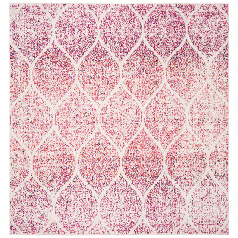 Tapis à motif géométrique Balcom Performance, Carré 4 pi