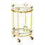 Jacques Round Bar Cart - Brass