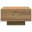 Table basse vidaXL chêne artisanal 21,65 po x 21,65 po x 12,20 po-370916765-370916763
