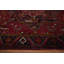 Tapis floral rouge à motif floral 9x13